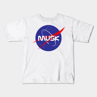 Musk NASA Space Logo Kids T-Shirt